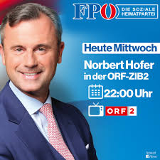 Bundesparteiobmann der fpö dritter präsident des nationalrates | twuko. Fpo Heute Ist Unser Norbert Hofer Zu Gast Bei Armin Wolf Facebook