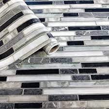 Check spelling or type a new query. 118 X 17 7 Peel And Stick Tile Wallpaper For Kitchen Self Adhesive Removable Wallpaper White And Black Wallpaper Bathroom Kitchen Backsplash Contact Paper Vinyl Waterproof Film Looks Like Real Tile Amazon Com