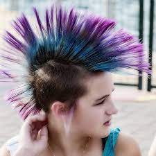You've got some gray hair peeking through and you need a root touch up. Punk Hair Dye Tips