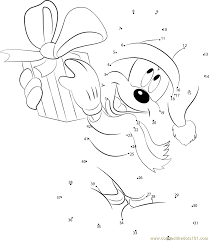 Disney connect the dots coloring pages. Disney Christmas Dot To Dot Printable Worksheet Connect The Dots