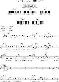 You can change chords tonality with a premium account. In The Air Tonight Piano Chords Lyrics Zzounds
