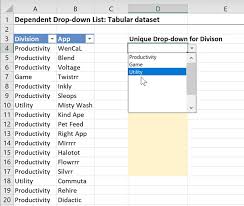 A vba solution is preferred. Excel Formula Extract Unique Items For Drop Down List