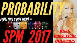 Form 5 chapter 8 : Probability Spm 2017 Real Past Year Add Maths Exam Question Kebarangkalian Matematik Tambahan Spm Youtube