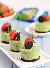 No Bake Matcha Oreo Mini Cheesecakes Mini Cheesecakes Green Tea Dessert Desserts