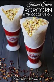 Stove Top Coconut Oil Popcorn With Savory Spices Recipe In 2020 Coconut Recipes Spiced Popcorn Homemade Snacks