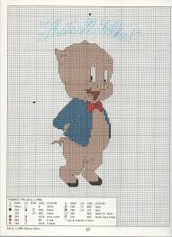 From that design, i determined the stitch count and made sure the cup would fit. Porky In Waste Canvas Disney Cross Stitch Cross Stitch Patterns Cross Stitch Designs