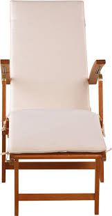 Buy Argos Home Wooden Sun Lounger With Cushion Cream Garden Chairs And Sun Loungers Argos In 2020 Sun Lounger Argos Home Lounger
