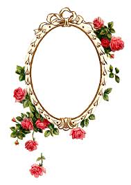 Antique Images Free Digital Printable Label And Pink Rose Flower Frame Flower Frame Rose Frame Printable Frames