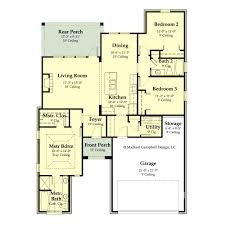 It features unitary bath one chamber and an. House Plans 1 000 Sq Ft Michael Campbell Design