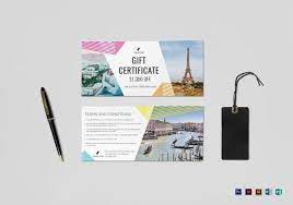 There are several different font choice and you can choose to have the lines you see in the previews or remove them. 9 Travel Gift Certificate Templates Doc Pdf Psd Free Premium Templates