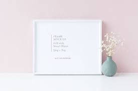 Landscape White 8x10 Frame Mock Up White Landscape Frame Mockups Frame Mockups Pink Background Postcard Mockup