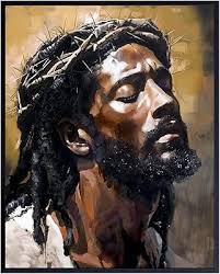 Amazon.com: Lilies in the Valley: African American Jesus Fine Art Print by  Gerald Ivey (Brown Frame, 10x8 inches): Posters & Prints