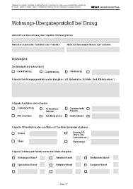 Eine gemeinsame abnahme der mietwohnung, bei der ein wohnungsübergabeprotokoll angefertigt wird, schützt den mieter vor ungerechtfertigten nachforderungen des vermieters. Wohnungsubergabeprotokoll Bei Einzug