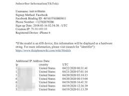 What It Looks Like When Tiktok Hands Over A User S Data To Police