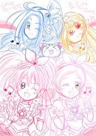 フィグ レイフレへ向けて fig dezie さんのギャラリー プリキュア版深夜の真剣お絵描き60分一本勝負 まとめのページ プリキュア イラスト イラスト 色塗り