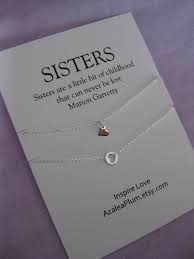 50th Birthday Present Ideas For Sister 50th Birthday Gift Sisters Jewelry Mom Gift 3rd Anniversary Sister Gift Maid Of Honor Sister Gift 40th Birthday Gift 4 Sisters Regali Gioielli Accessori