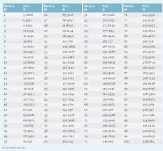 Meters To Feet Conversion Chart Weight Conversion Chart Pounds To Kilograms Conversion Weight Conversion