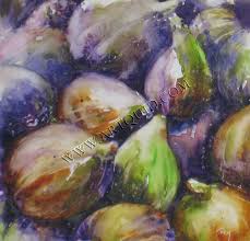 Les Figues Figues Fruits Aquarelle Peintures A L Aquarelle Faciles