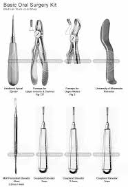Surgery Pack Instrument Basic Oral Surgery Dental Assistant Study Dental Extraction