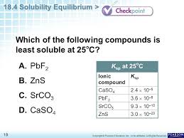 Chapter 18 Reaction Rates And Equilibrium 18 4 Solubility Equilibrium Ppt Video Online Download