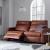 Grey Leather Recliner Sofa