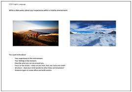Creative Writing Question Danger In A Hostile Environment For Gcse English Language Paper 1 Gcse English Gcse English Language Writing Gcse English Language