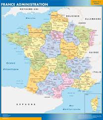 Qu'est ce que france services ? Carte France Plastifiee Departements Cartes France Et Monde Murales