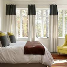 Also, many people avoid patterns in rooms, because they don't know how to match them with other elements in the room. Yellow And Gray Drapes Design Ideas
