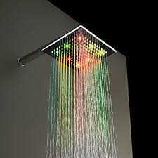 Shower Head With Color Led Lights Shower Heads Led Shower Head Bathroom Design Trends