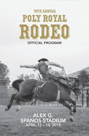 Poly Royal Rodeo Program 2018 By Amyburke03 Issuu