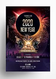 2020 New Year Psd Flyer Template Pixelsdesign Flyer And Poster Design Flyer Template Flyer