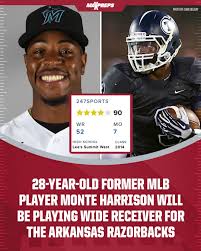Class of 2014 wide receiver Monte Harrison is heading to Arkansas after  decade-long baseball career. 🏈  https://www.maxpreps.com/news/vm-jiKDiEEyt2hTkoSdiIw/class-of-2014-wide-receiver-monte-harrison-is-heading-to-arkansas-after-decade-long-baseball  ...