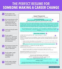7 Reasons This Is An Ideal Resume For Someone Making A Career Change Business Insider Career Change Resume Resume Writing Tips Business Resume