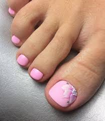 Spring colors toe nails with silver beads. 50 Cute Summer Toe Nail Art And Design Ideas For 2020