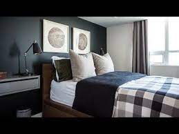 The bed, the very obvious furniture in a bedroom, needs to be worked upon first while decorating. Interior Design A Guy S Budget Bedroom Makeover In A Small Rental Apartment Youtu Bedroom Makeover Budget Bedroom Makeover Apartment Decorating On A Budget