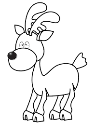 Grab these coloring pages of the perfect christmas animal: Cartoon Reindeer Coloring Page H M Coloring Pages Coloring Pages Deer Coloring Pages Cartoon Reindeer