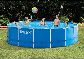 Intex 15ft X 48in Metal Frame Pool Set With Filter Pump Ladder Ground Cloth Pool Cover Garden Above Ground Swimming Pools Intex Best Above Ground Pool