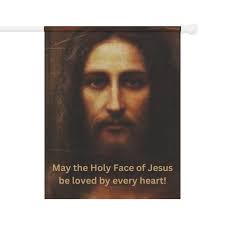 Holy Face Garden & House Banner, Holy Face Garden Flag, Holy Face House  Banner, Holy Face Lawn Decoration