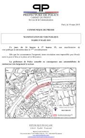 Manifestation paris aujourd'hui préfecture de police. Prefecture De Police A Twitter Circulation Aujourd Hui Mardi 19 Mars Une Manifestation De Voie Publique Aura Lieu De 16h A 17h15 Dans Le 7e Arrondissement Retrouvez Les Restrictions De Circulation Dans