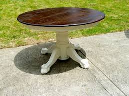 Claw Foot Table Dining Table Makeover Oak Table Table Makeover