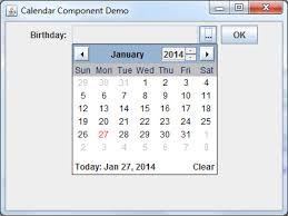 How To Use Jdatepicker To Display Calendar Component