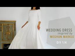 Click through the slideshow above to see the gown from every angle and all the personal and intricate details, from the bateau neckline to the floral embroidery. Diy Wedding Dress Inspired By Meghan Markle 1 4 Wedding On A Budget Ep 3 Youtube