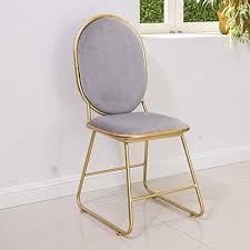 Wxl Nordic Wrought Iron Home Simple Backrest Metal Not Easy Square Lounge Chair W Color Gray Size L42cmxw52cmxh93cm Chair Wrought Luxury Home Furniture