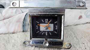 Digital clock display of seven segments. A Look At The Beautiful1966 Ford Galaxie Dashboard Clock