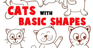 How To Draw A Cartoon Cat Step By Step Big Guide To Drawing Cartoon Cats With Basic Shapes For Kids How To Draw Step By Step Drawing Tutorials Cartoon Drawings Drawing Tutorial Drawing Cartoon Characters