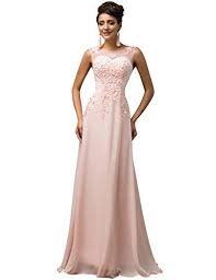 Grace Karin Women V Back Beads Long Gown Evening Prom Dress