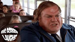 Chris Farley Angry Bus Driver Scene