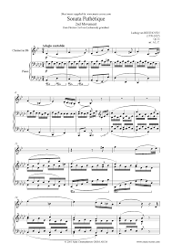 Op 13 Sonata 08 Pathetique 2nd Mvt Clarinet Sheet Music Notes By Ludwig Van Beethoven Clarinet
