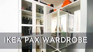 There is so much storage! Ikea Pax Wardrobe Hack Built In Custom Closet Update Youtube