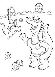 Prepare for some coloring enjoyable with free coloring pages. Little Dinosaurs Playing Soccer Coloring Page Download Print Online Coloring Pages For Free Color Ni Online Coloring Pages Coloring Pages Online Coloring